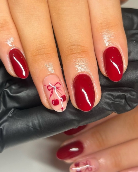 Everything is better when wrapped up in a bow—even your nails! From dazzling metallic ribbons to gentle cream-colored ties, a dainty bow is the perfect way to top off an accent nail (or every nail, for that matter).