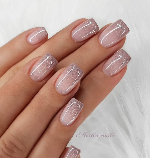 French manicures are a great option for a neutral nail look that goes with everything. For something a little more fun, but still sleek, try a glitter French manicure. Here, 15 gorgeous variations.