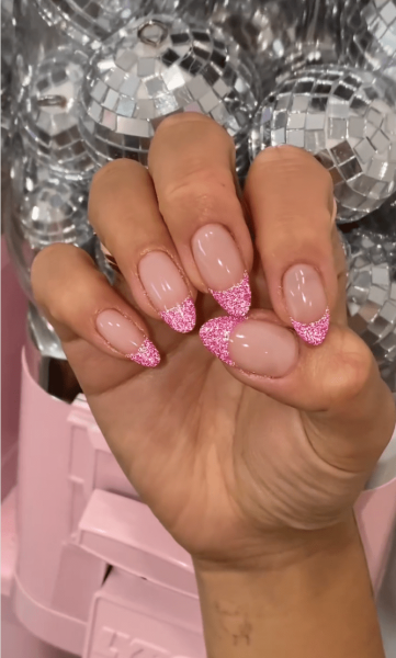 French manicures are a great option for a neutral nail look that goes with everything. For something a little more fun, but still sleek, try a glitter French manicure. Here, 15 gorgeous variations.