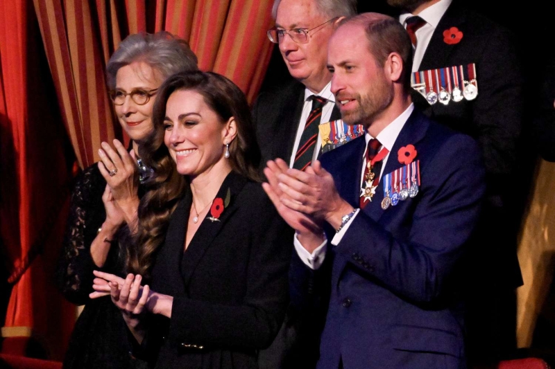 Kate Middleton welcomed Emir of the State of Qatar, Sheikh Tamim bin Hamad Al Thani, and his wife, Her Highness Sheikha Jawaher bint Hamad bin Suhaim Al Thani for their royal visit to London—and she wore a monochromatic maroon look for the occasion.