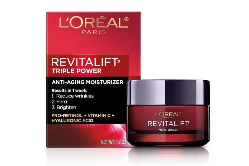 Kelly Ripa said she uses L'Oreal Paris’s Revitalift Triple Power Anti-Aging Face Moisturizer every day. Shop it on sale for $19 on Amazon.