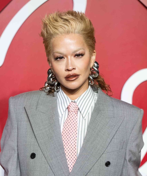 Rita Ora appeared at the The Fashion Awards 2024 in London with a brand new blonde pixie mullet hair cut.