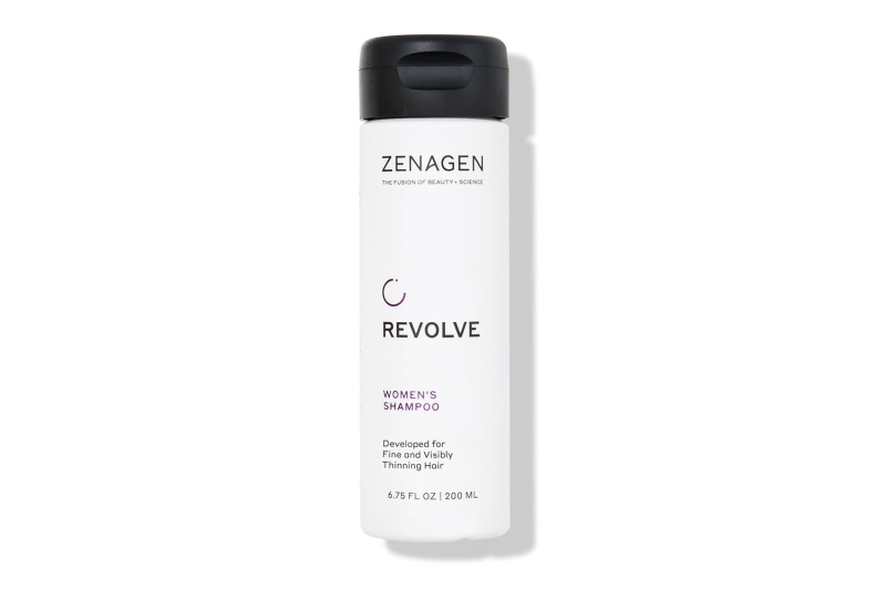 The Zenagen Revolve Hair Loss Shampoo is $60 at Amazon, where shoppers say the formula quickly thickens thin hair, minimizes shedding, and supports new hair growth.