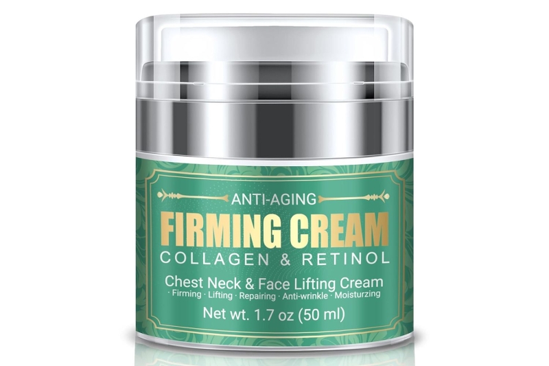 Amazon shoppers swear by the Muocobu anti-aging retinol and collagen cream, which is suitable for use on the face, neck, and chest. According to fans, the $19 anti-aging skin care treatment smooths wrinkles, eliminates crepiness, and leads to tighter and firmer skin.