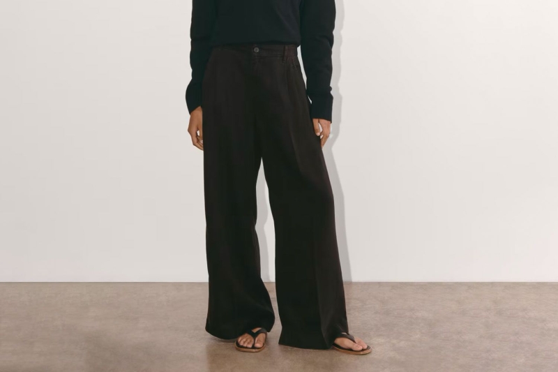 Glenn Close wore wide-leg trousers on The Drew Barrymore Show. Oversized trousers have been worn by Elle Fanning, Ayo Edebiri, Katie Holmes, and Demi Moore. Shop the comfy-chic trend starting at $35.