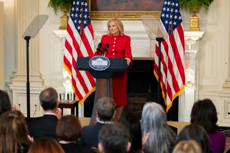 In One of Her Final First Lady Moments, Jill Biden Rewears Custom Schiaparelli