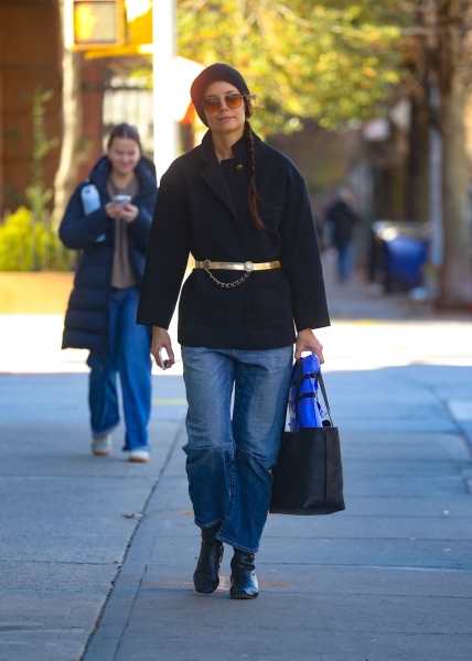 Katie Holmes Delves Into Her Winter Coat Collection and Selects a Favorite