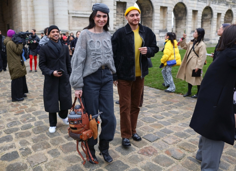 The Best Loewe Looks in Street Style, From Logo Knits to Anthurium Tops